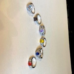 Costume/fashion rings, 6 total. Selling as a set.